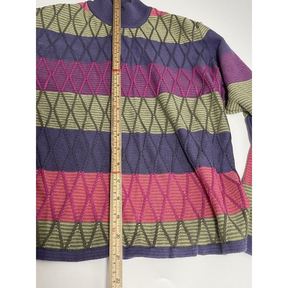 KORET Petites sweater sz P Long Sleeve Mock Turtleneck Multi Color - Picture 8 of 8